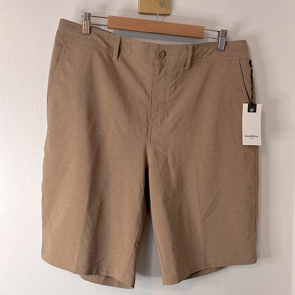 Goodfellow & Co Other - NWT Men's Goodfellow & Co Roasted Almond UPF 50+ Hybrid Swim Shorts Sz 36